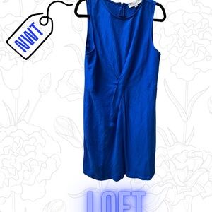 Loft Women's Blue Sleeveless Dress